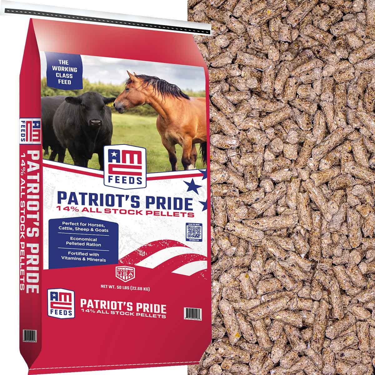 PATRIOT'S PRIDE 14% ALL STOCK PELLETS