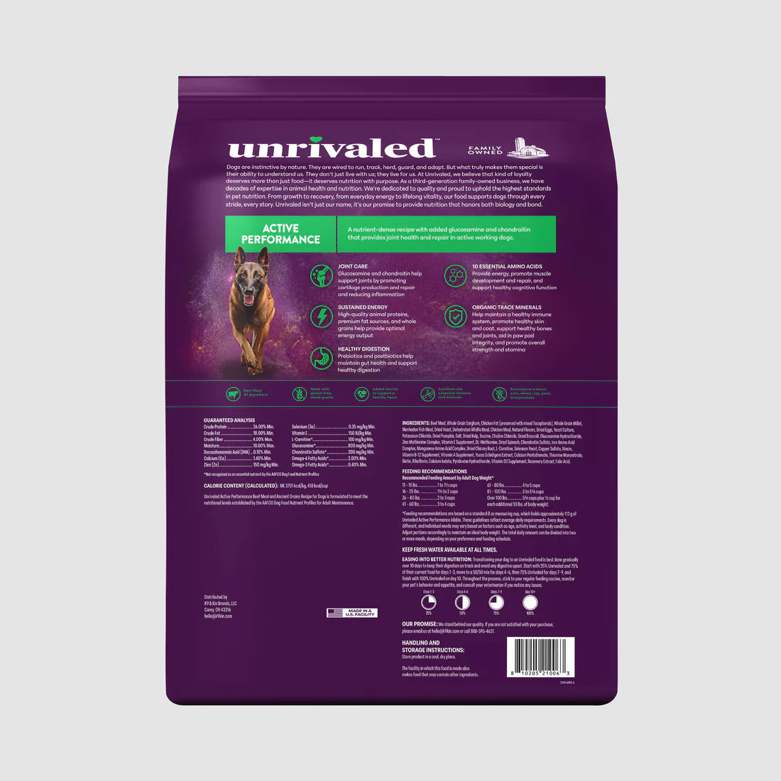 Active Performance dog food 26/18
