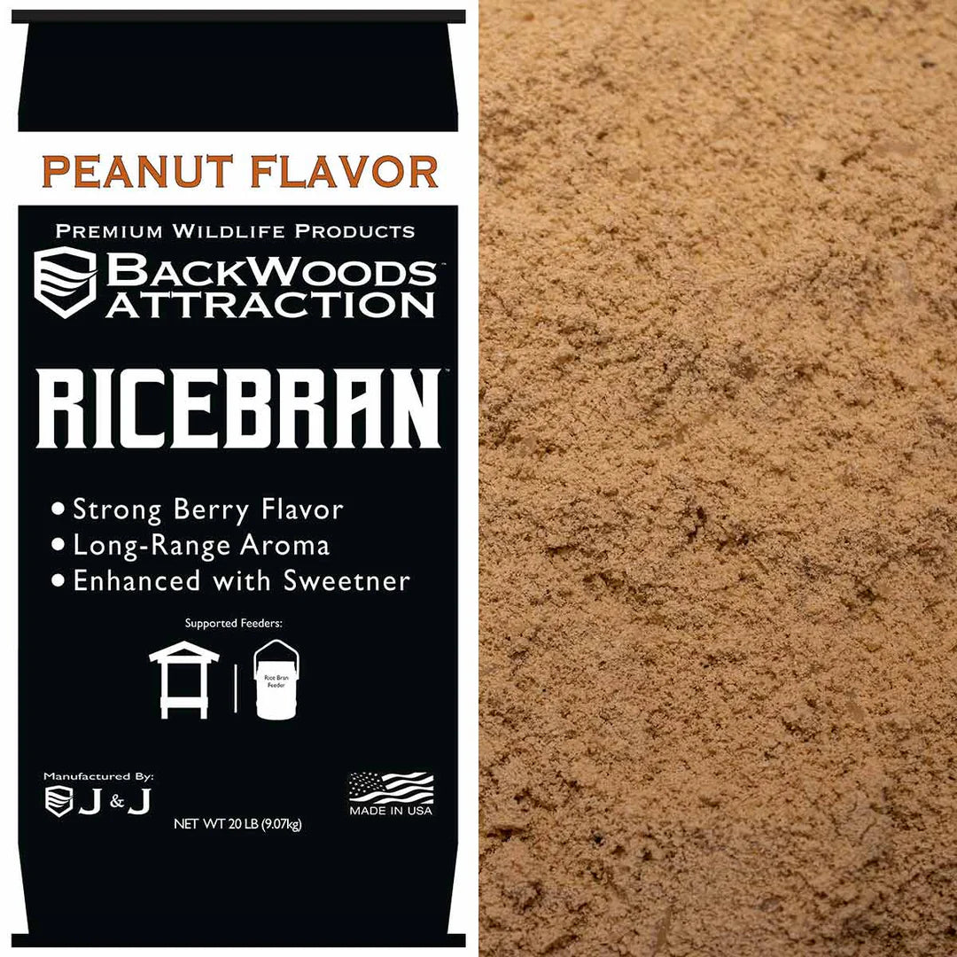 BACKWOODS RICE BRAN PEANUT FLAVOR