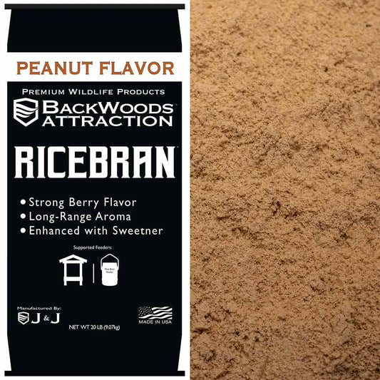 BACKWOODS RICE BRAN PEANUT FLAVOR